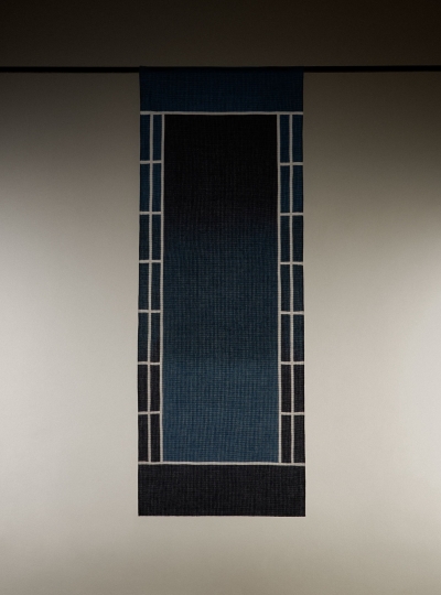 Panorama - Echappées bleues / tenugui - pièce textile 2