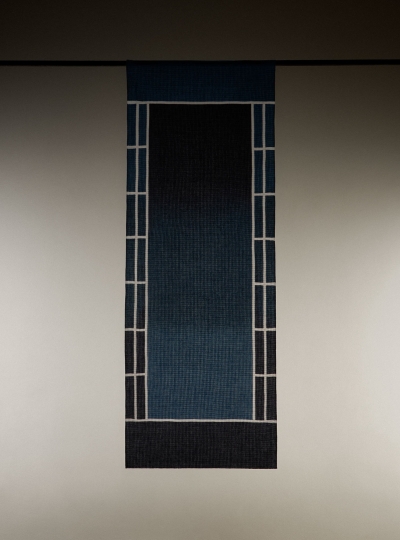 Panorama - Echappées bleues / tenugui - pièce textile 2